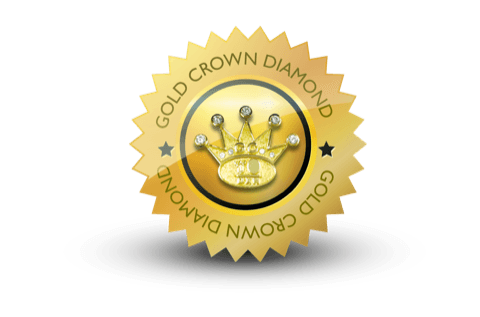 Gold Crown Diamond status badge