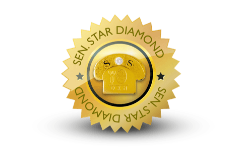 Senior Star Diamond status badge